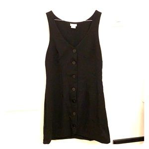 Cooperative Black Tuxedo Vest Dress, Like New